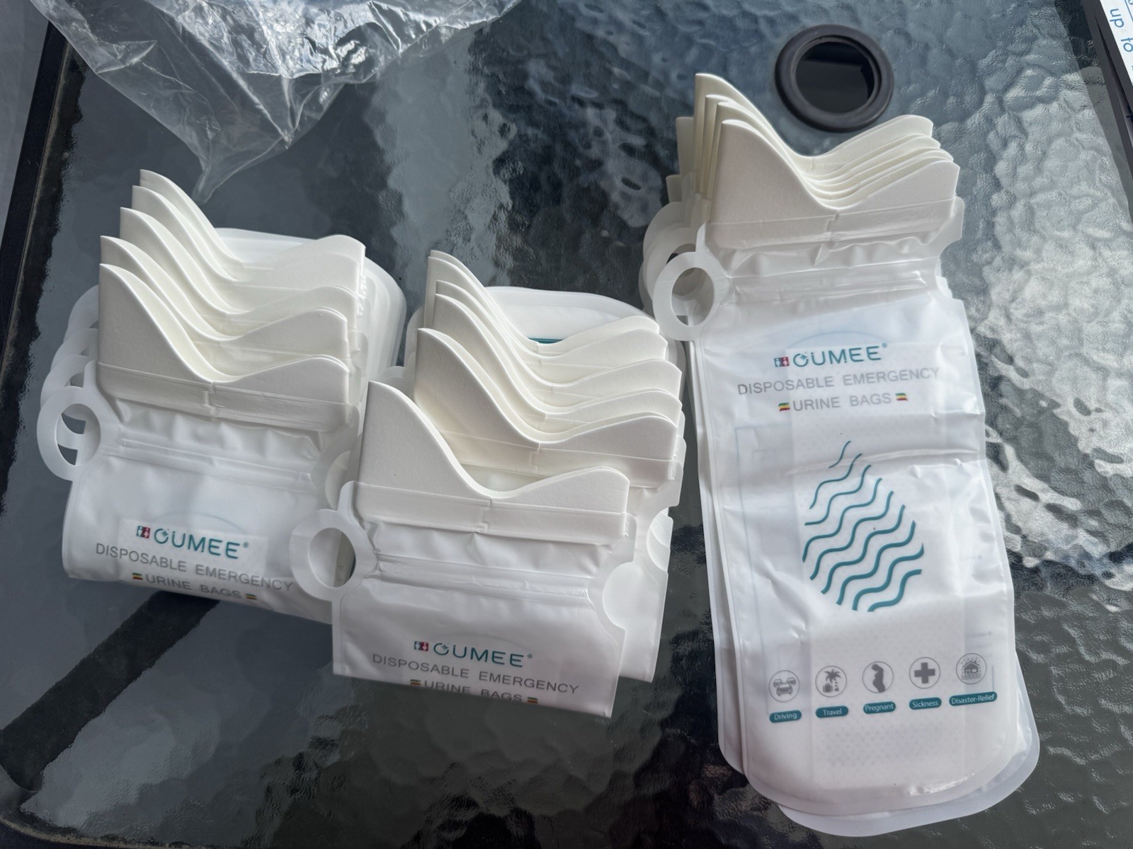 OUMEE 18 Pcs Emergency Disposable Urine/Vomit Camping Bags, 25oz ( 700cc)