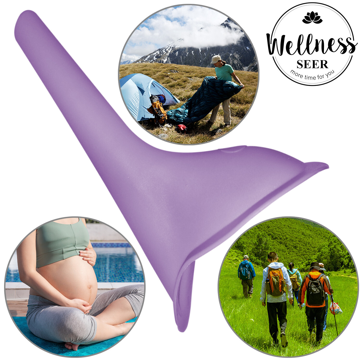 Reusable Portable Urinal Women Female Travel Urinal Camping – 3 Pack