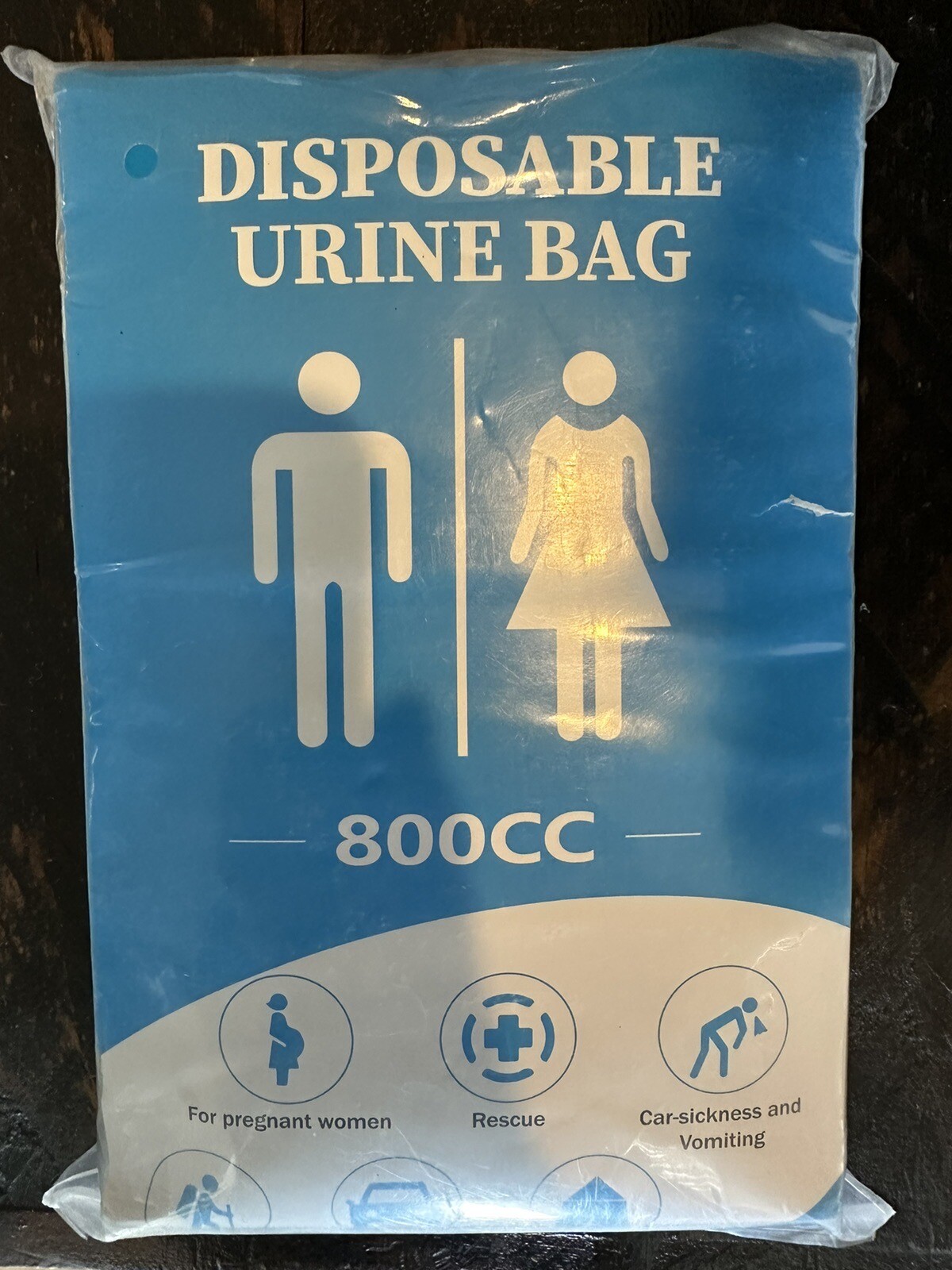 Disposable Urine Bag,12 PCS 800ML for Travel, Emergency Portable Pee Bag and …