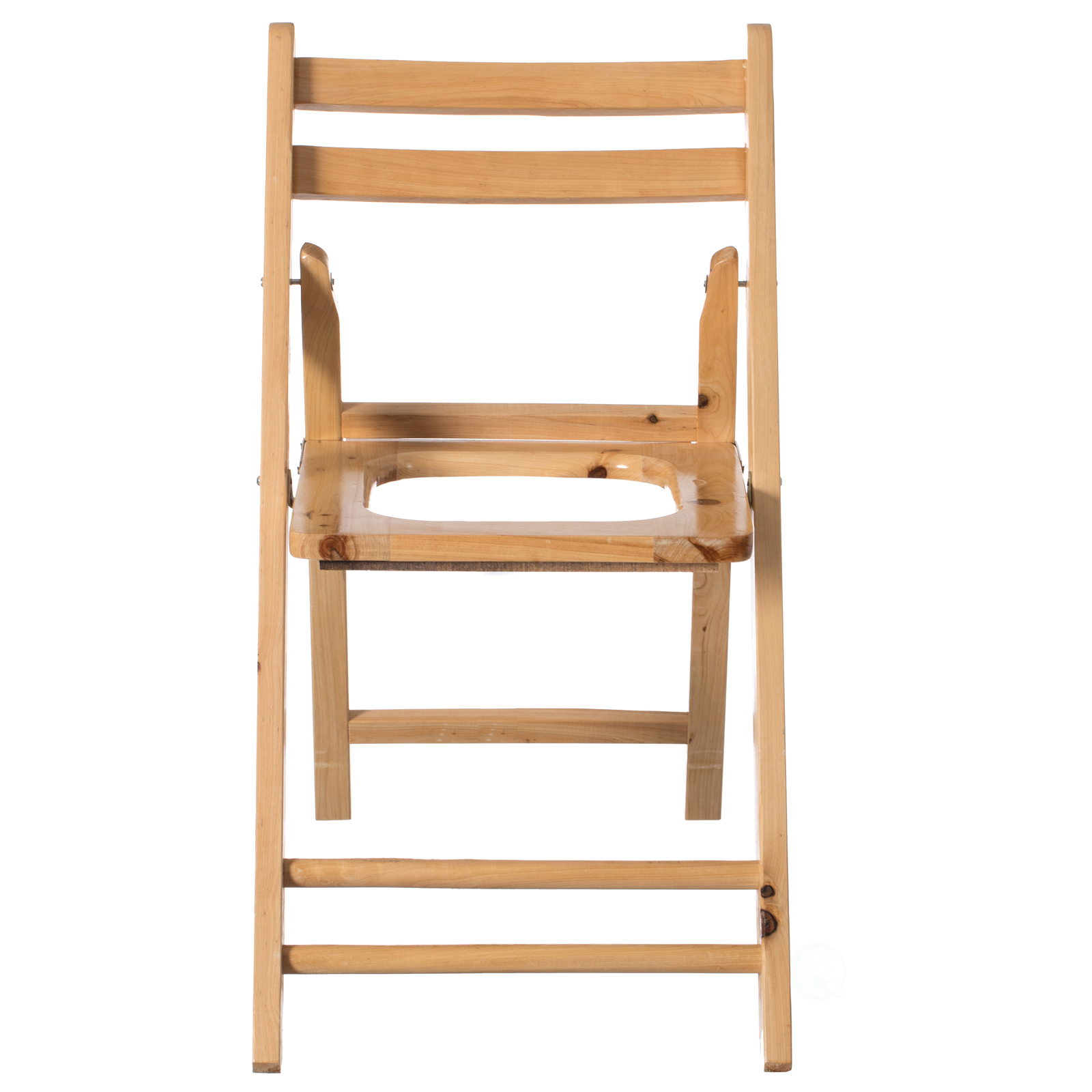 New Wooden Folding Portable Toilet Seat for Camping and Hiking with Backrest
