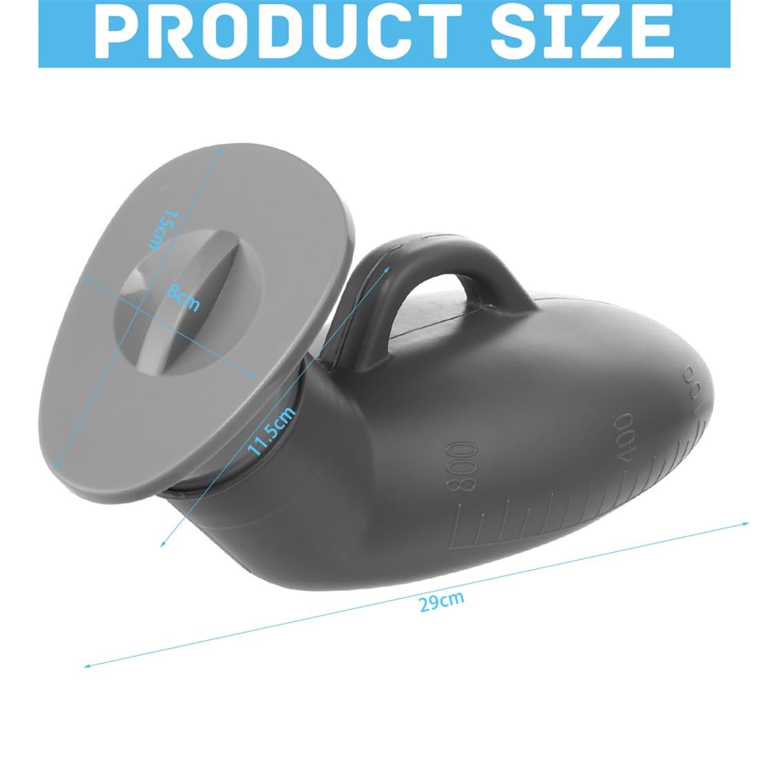 Portable Male Urinals 800ML Plastic Pee Bottles Outdoor Travel Urinals for Men