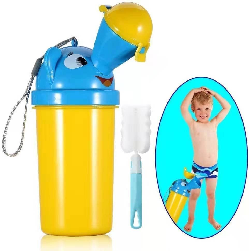 [500ML] Portable Baby Child Kids Travel Potty W/ Clean Brush,Hygienic Leak Proof