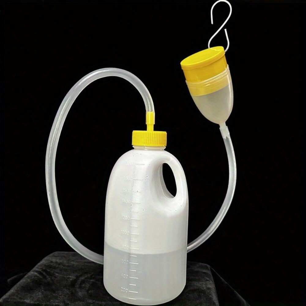 Portable Urinal with Lid, 57oz Leak-Proof for Travel, Car, Camping, Bedside Use