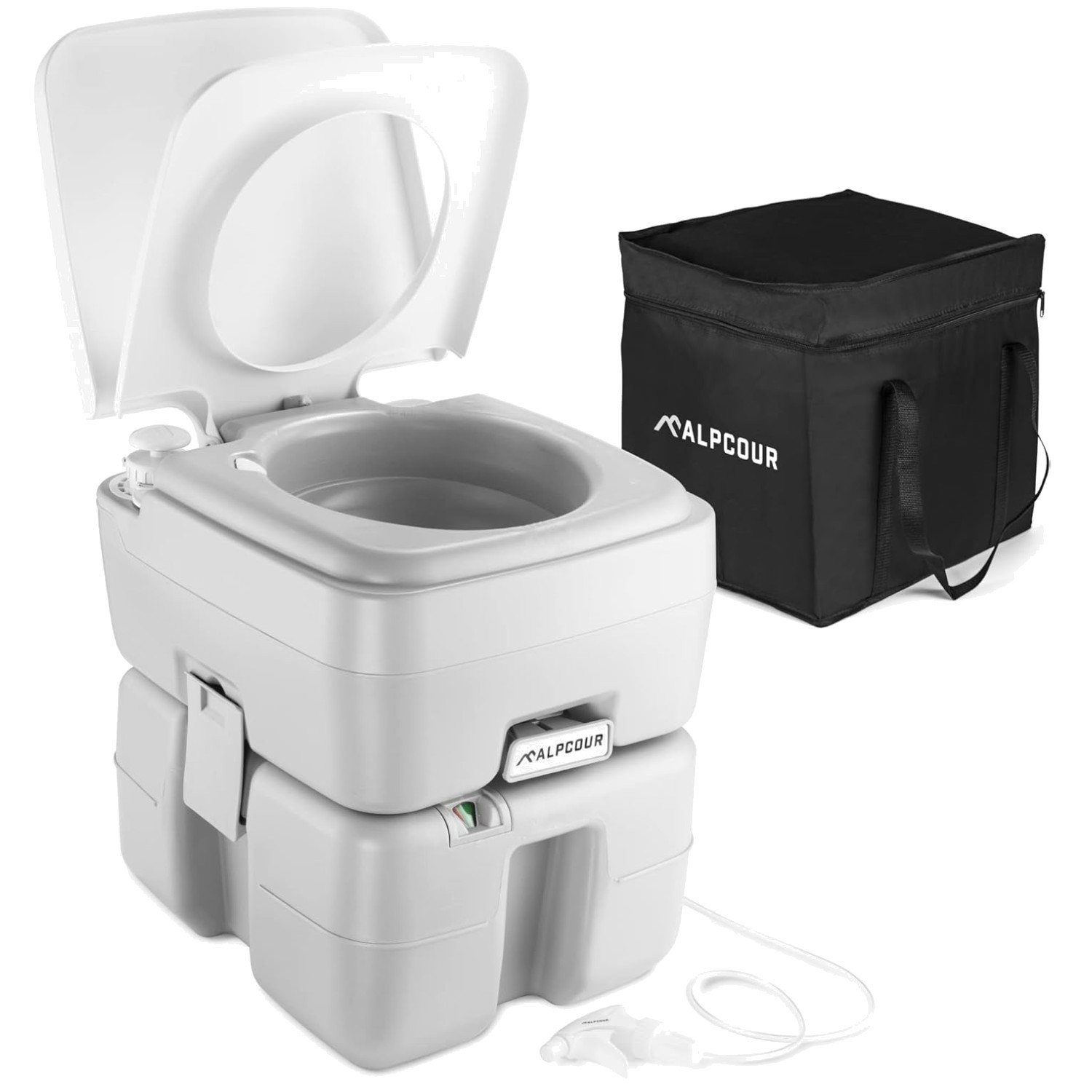 Comfortable Portable Toilet with Waste Level Indicator