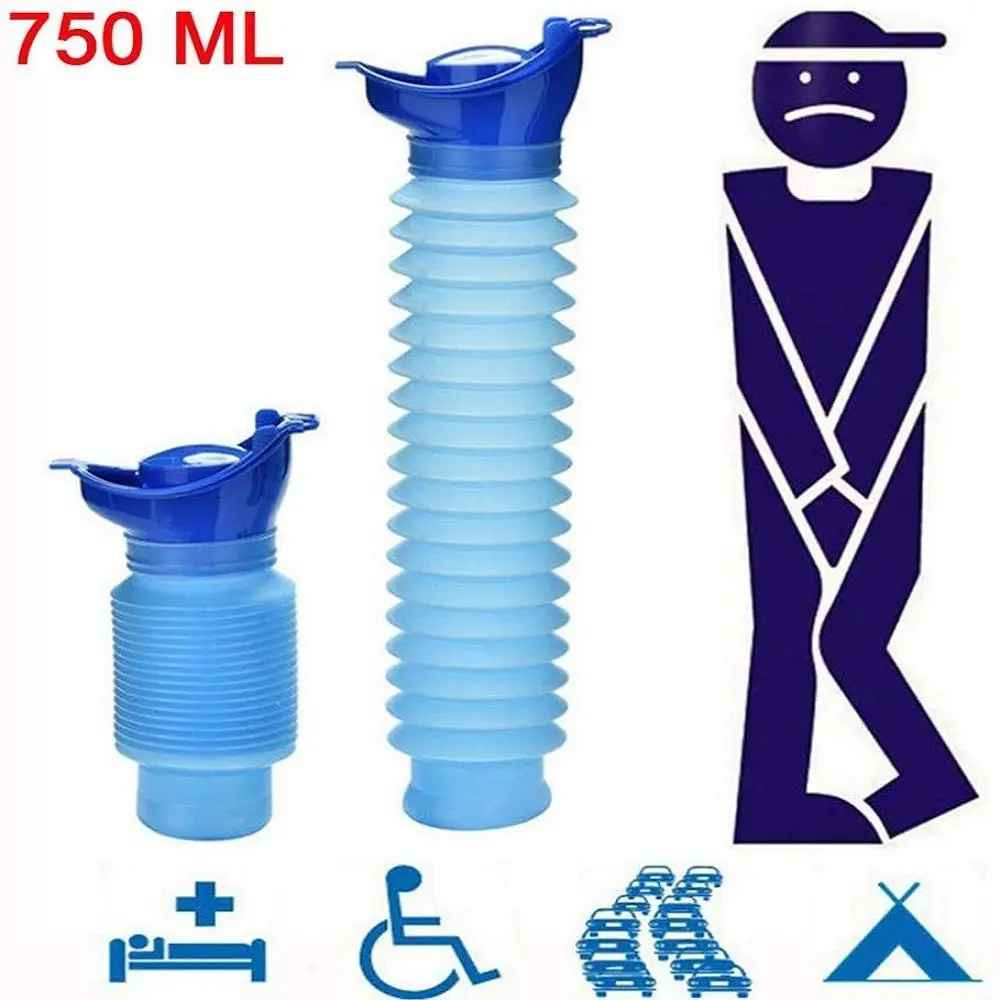 Male Female Portable Urinal Travel Camping Car Toilet Pee Bottle Emergency Kit