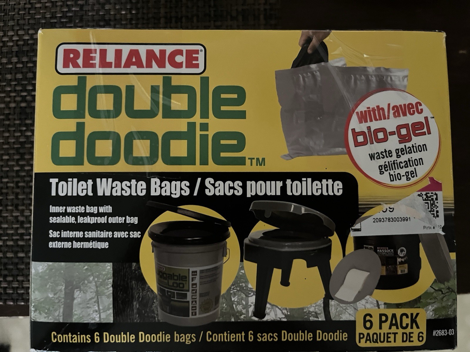 Reliance Products Double Doodie | Portable Toilet Waste Bags | No Gel | 6 Cou…