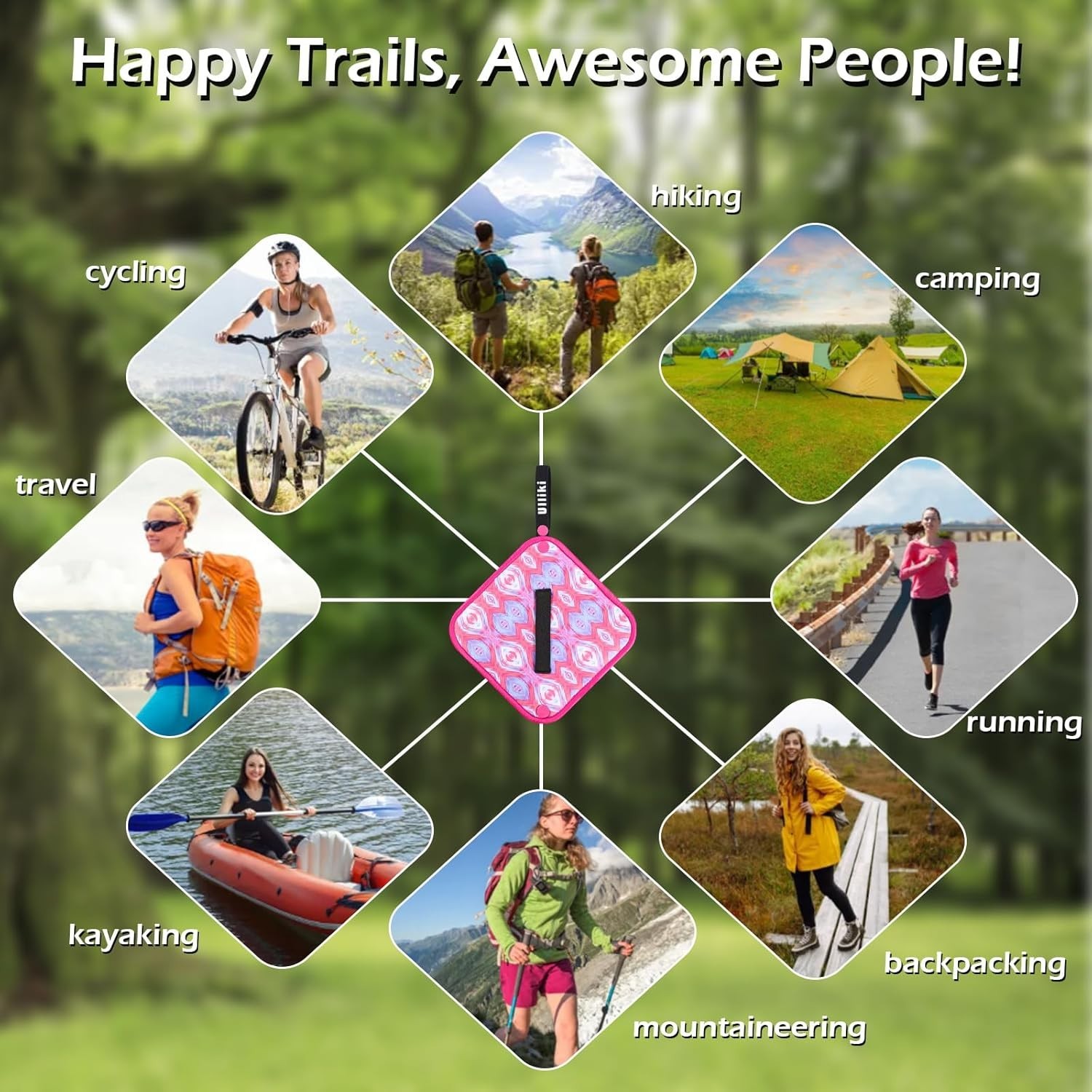 Pink Reusable Pee Cloth for Women – The Ultimate Hiking & Camping Essential