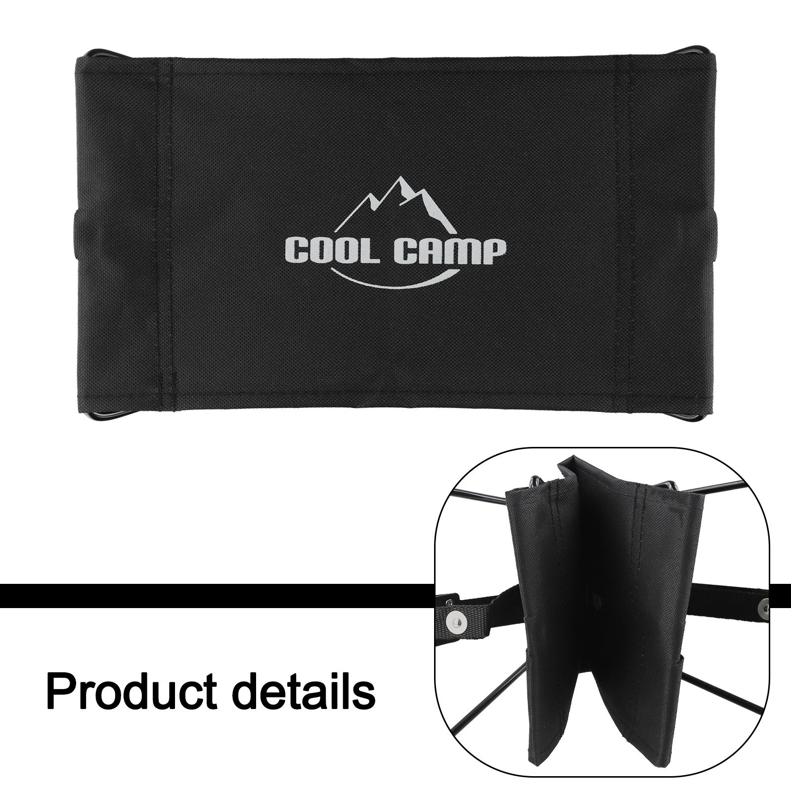 Folding Camping Stool Portable Lightweight Aluminum Frame Oxford Fabric