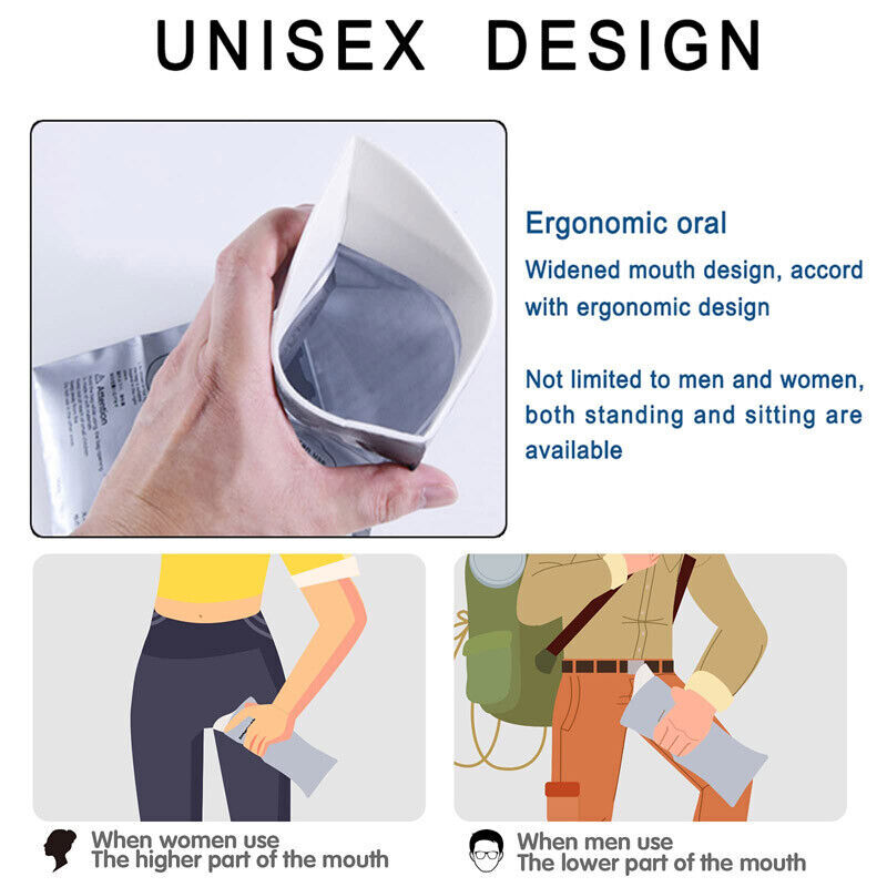 20x Unisex Disposable Emergency Portable Urine Bags Car Urine Bag 700ml Toilet
