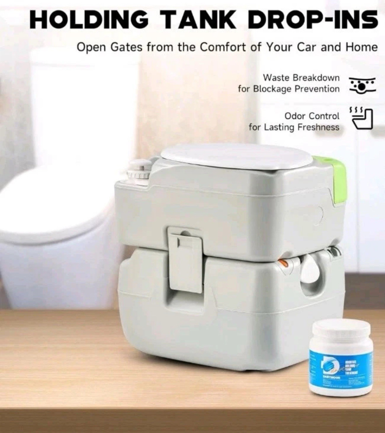 DARTMOOR Holding Tank Treatment Drop-Ins, 40 Pack Water Tank Odor Treatment-RV