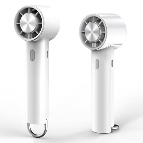 Handheld Portable Turbo Fan with Ice Cooler, Rechargeable Personal Small