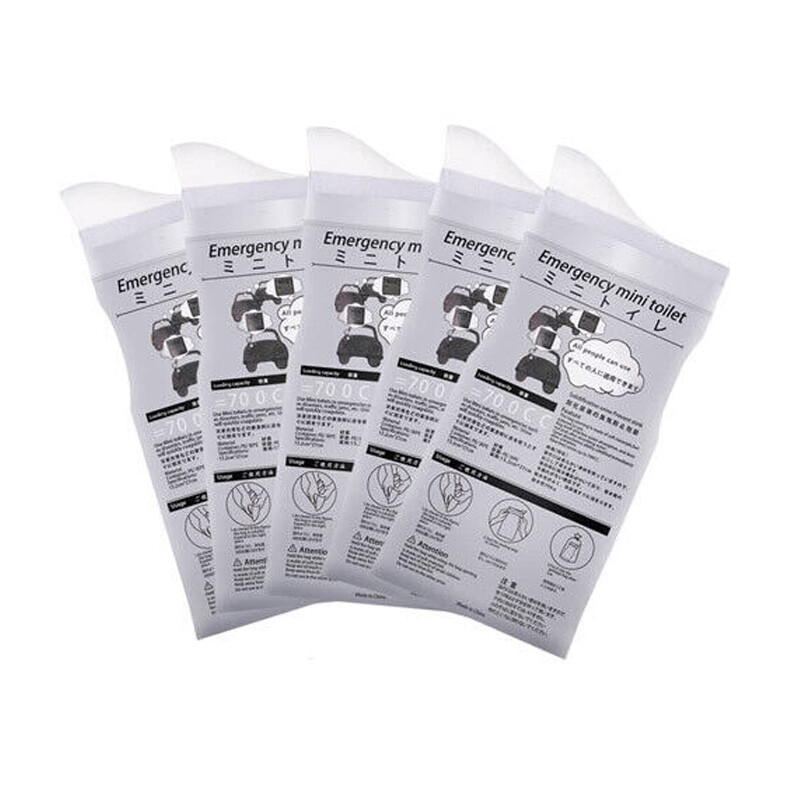 5/10 Pack Disposable Urine Bags Emergency Portable Car Urine Bag Mini Toilet