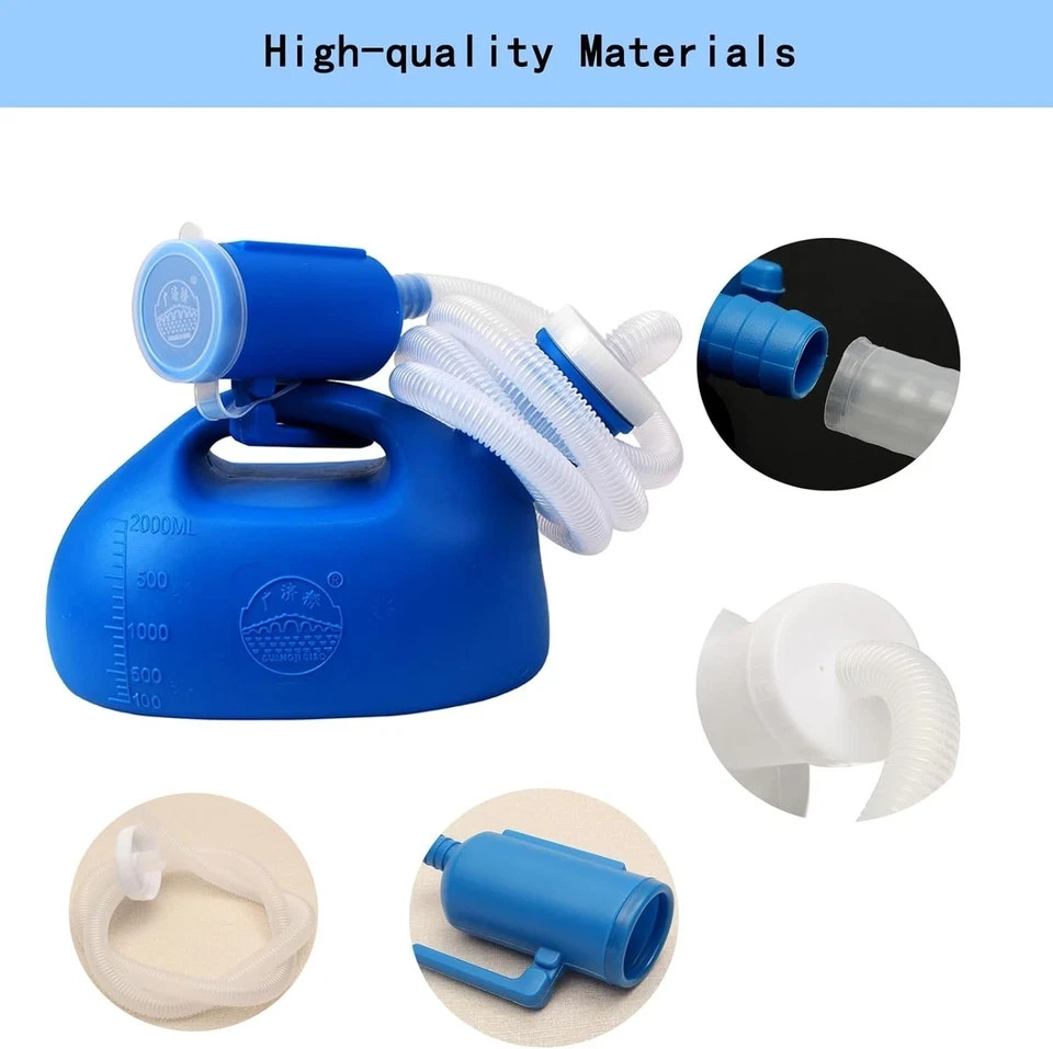 Durable Reusable Urinal with Long Hose: Perfect for Elderly & Bedridden Patients