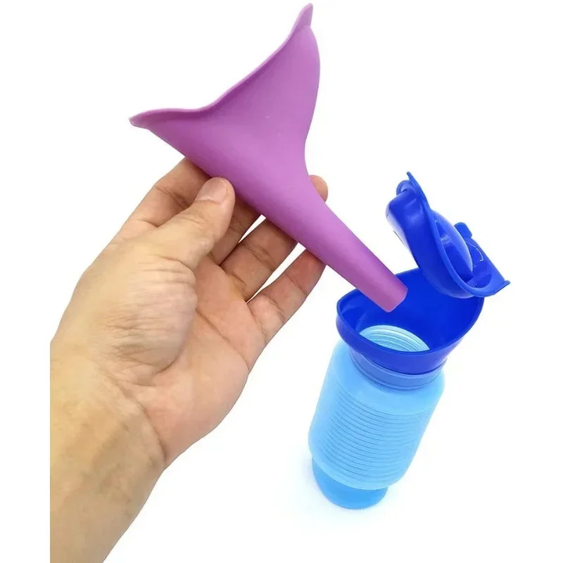 2Pcs Portable Standing Pee Bottle Shrinkable Adult Urinal Travel Outdoor Camping