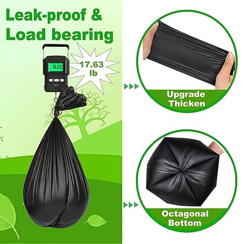 108 Portable Toilet Bags, 8 Gallon Biodegradable Camping 108 Count-black
