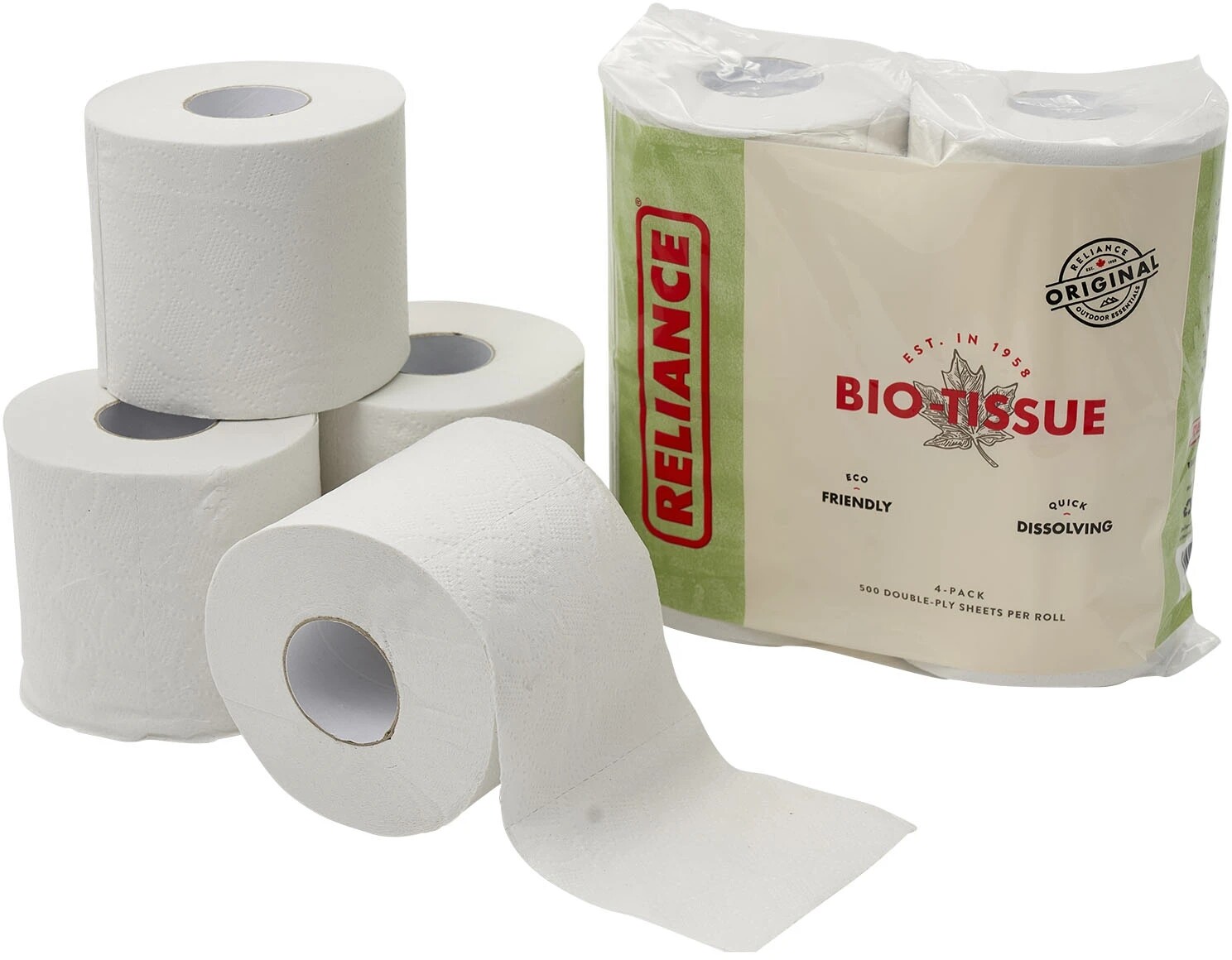 Reliance Biodegradable Toilet Tissue 8 Rolls RV Septic 2630-14