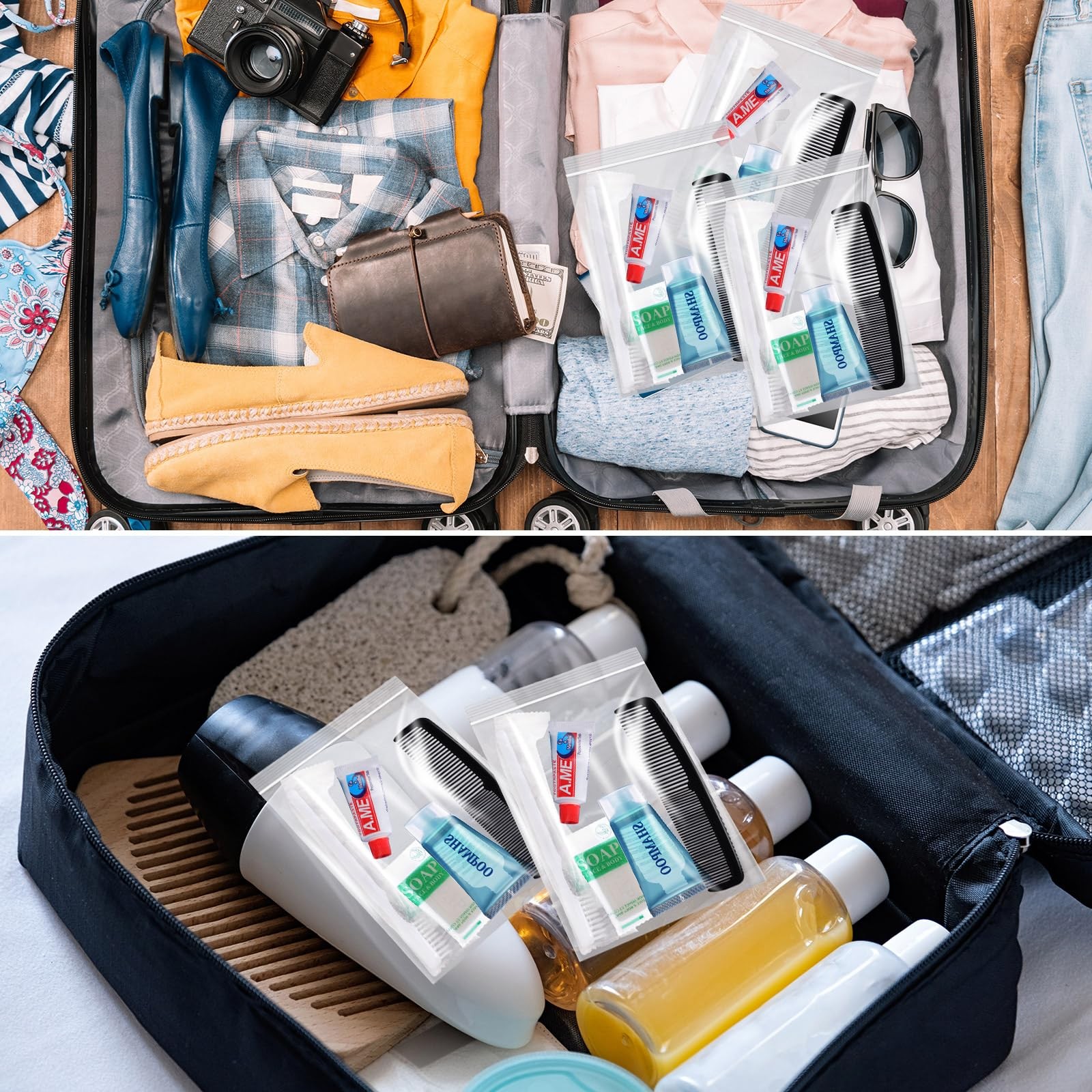 Ziliny 60 Pcs Homeless Hygiene Kits Bulk Homeless Care Package Supplies Basic…