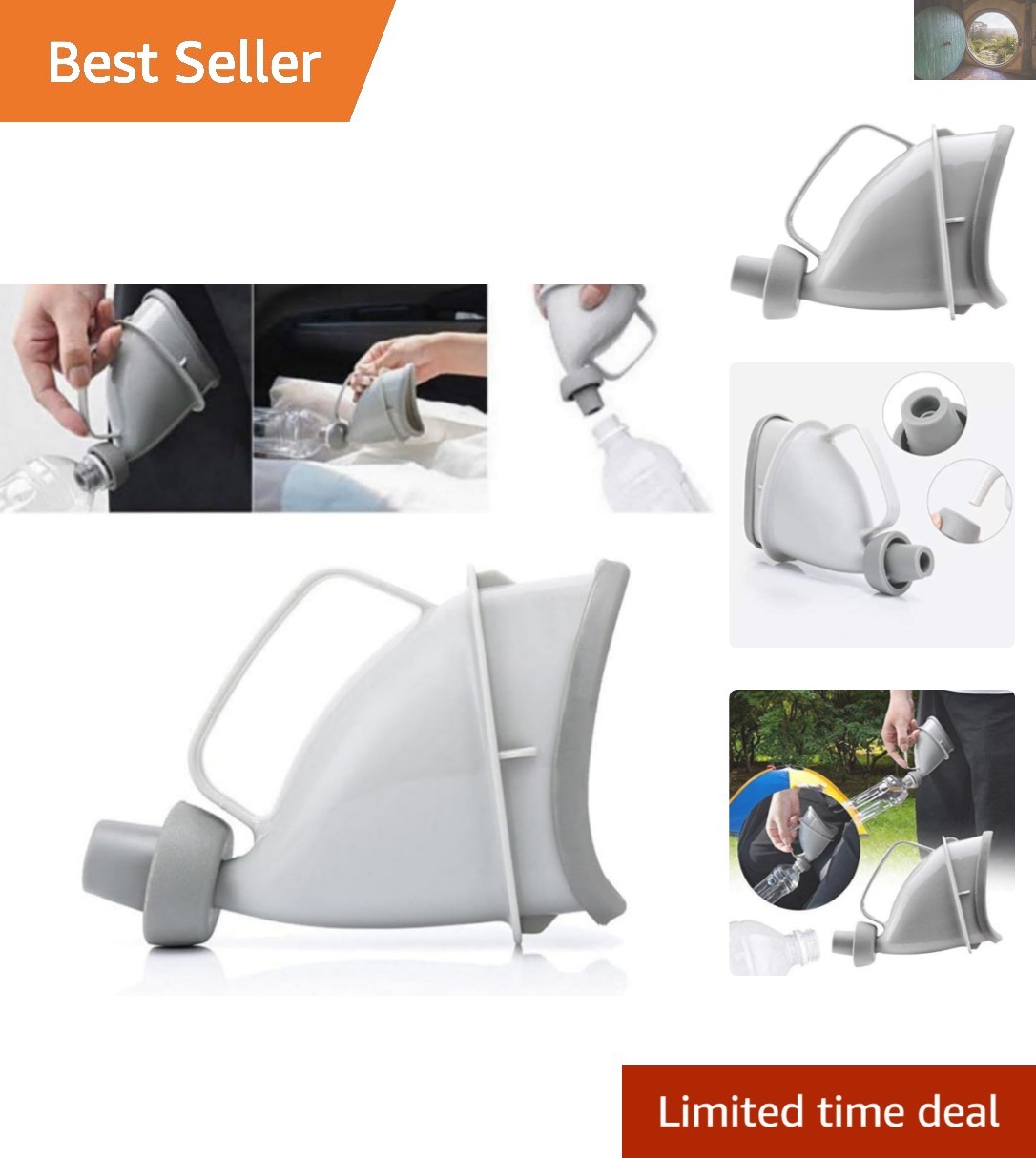 Travel-Ready Portable Pee Funnel for Women & Men | Lightweight & Spill-Proof