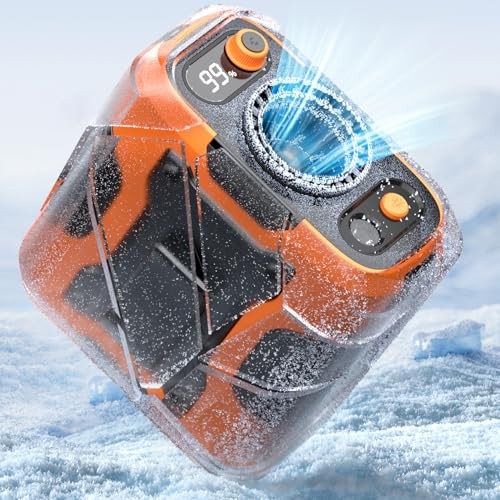 Waist Clip-on Shirt Fan, 100 Levels of Speeds, 24H Use Time | Cool Clip Orange