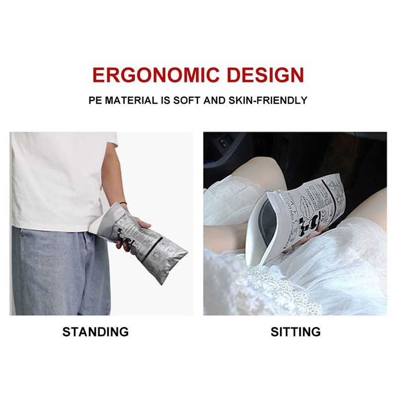 4PCS Car Emergency Urinate Bags 700ml Easy Take Piss Travel Mini Mobile Toilet