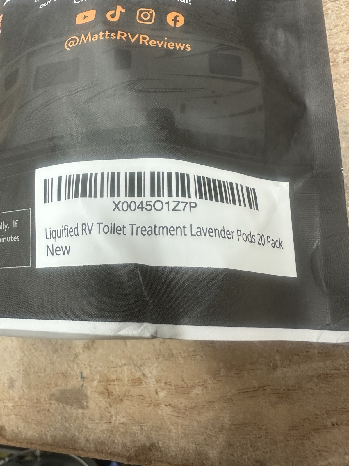 Liquified RV Toilet Treatment – Black Holding Tank Digester – Odor Eliminator