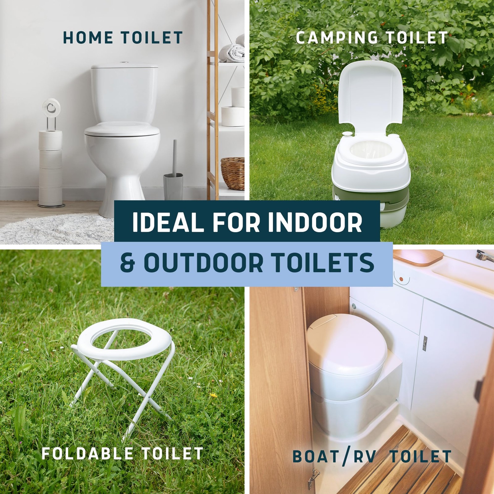 Lunderg Toilet Liners with Super Absorbent Pads Value Pack 20 Disposable Toi…