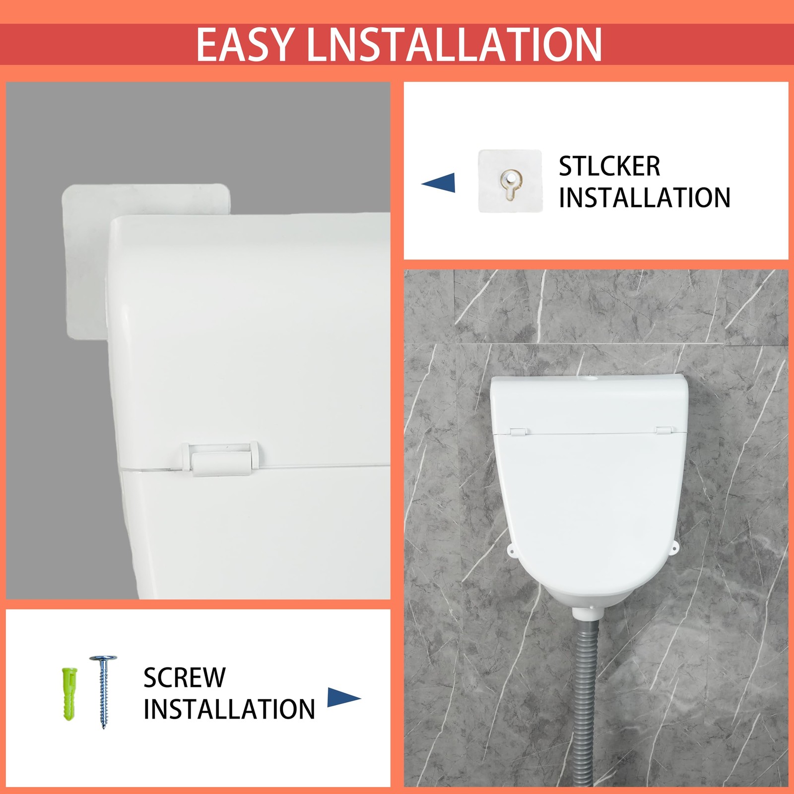 Wall Mounted Commercial Urinal With Hinged Cover Bathroom Washout Urinal for …