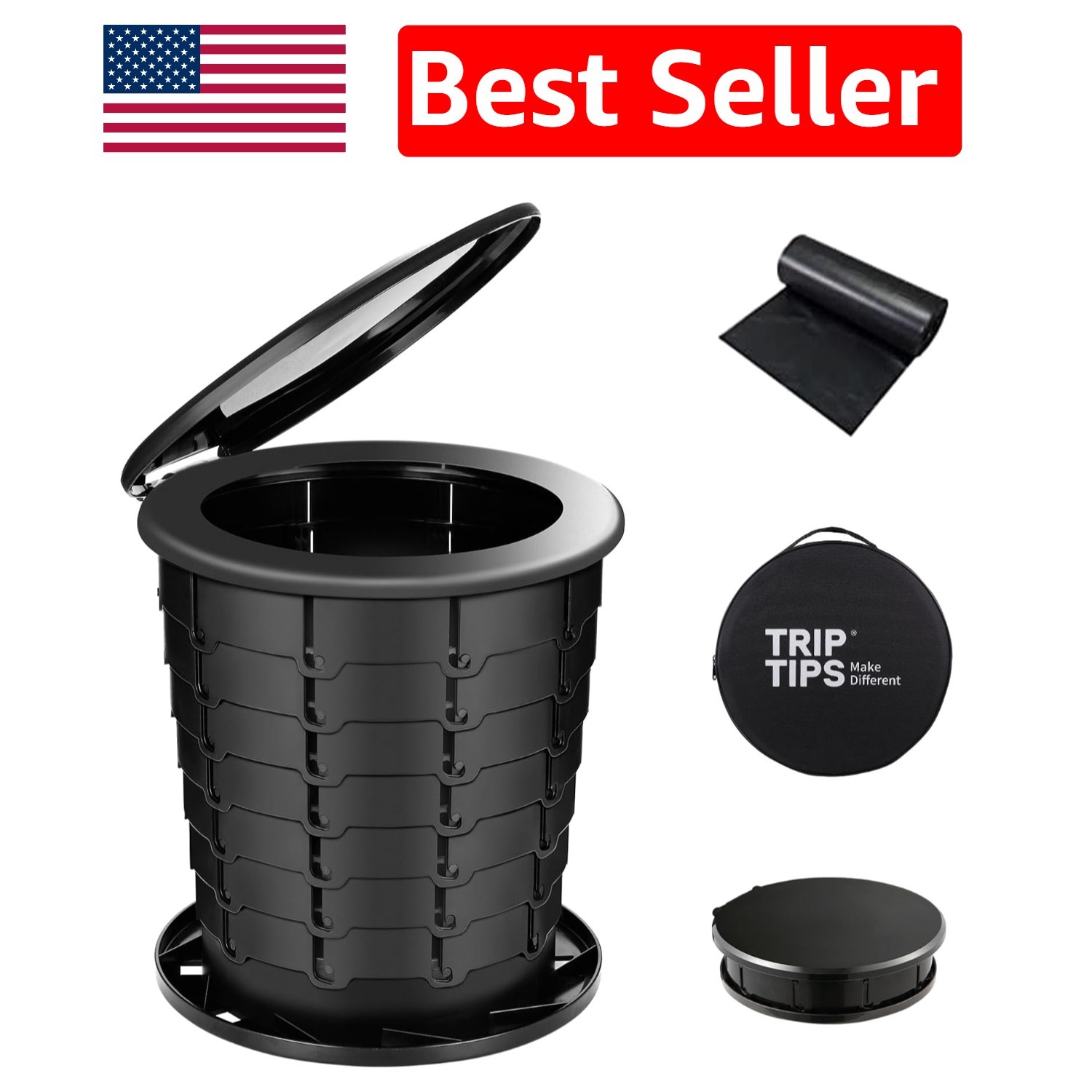 Ultimate Adjustable Foldable Toilet – Convenient for All Outdoor Activities