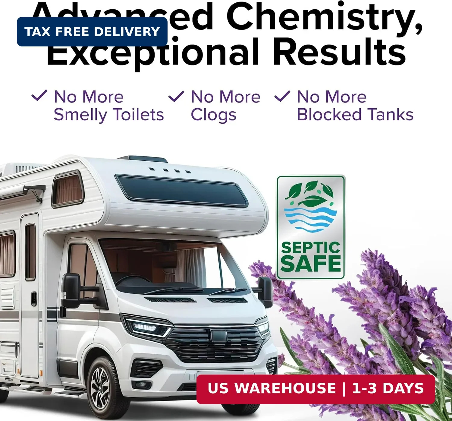 TST MAX Camper/Rv Toilet Treatment Drop-Ins – Control Unwanted Odors & Break dow