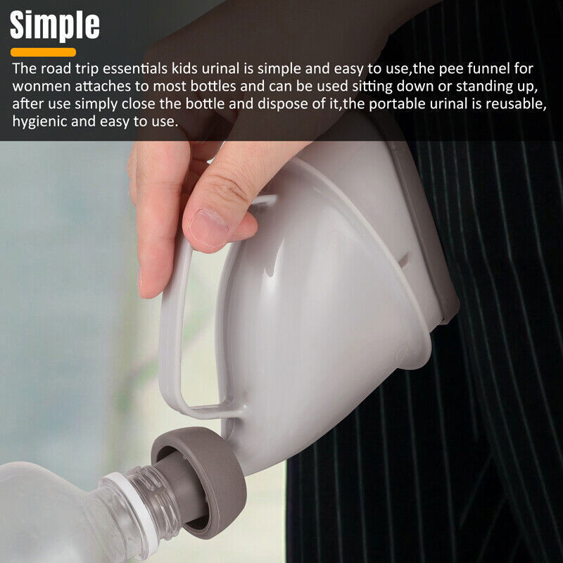 1-3X Portable Urinal Male Female Travel Camping Car Toilet Emergenc Pee Outdoor
