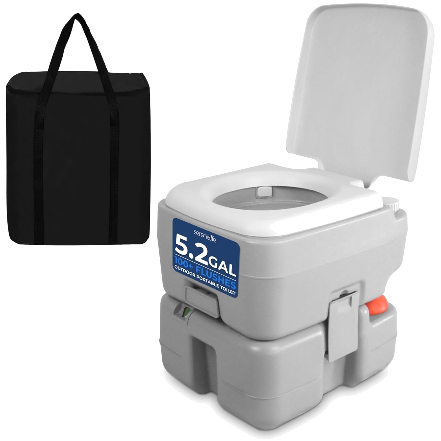 Portable Camping Toilet For Adults – 5.2 Gal Capacity
