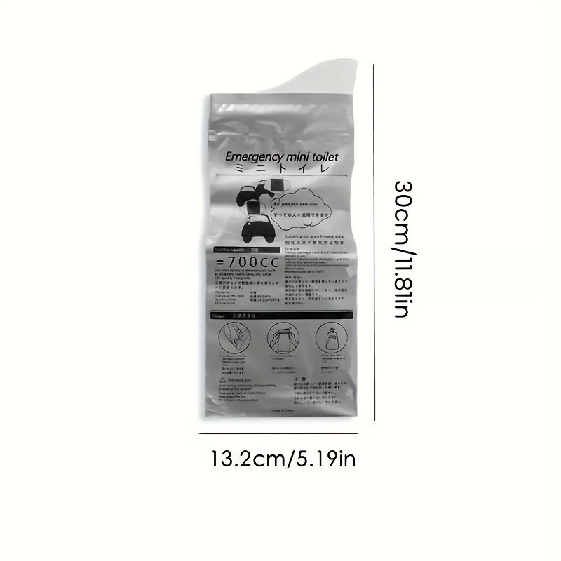 Pack of 10 Disposable Urinal Bags Camping Pee Bags Unisex Urine Bag Vomit Bag