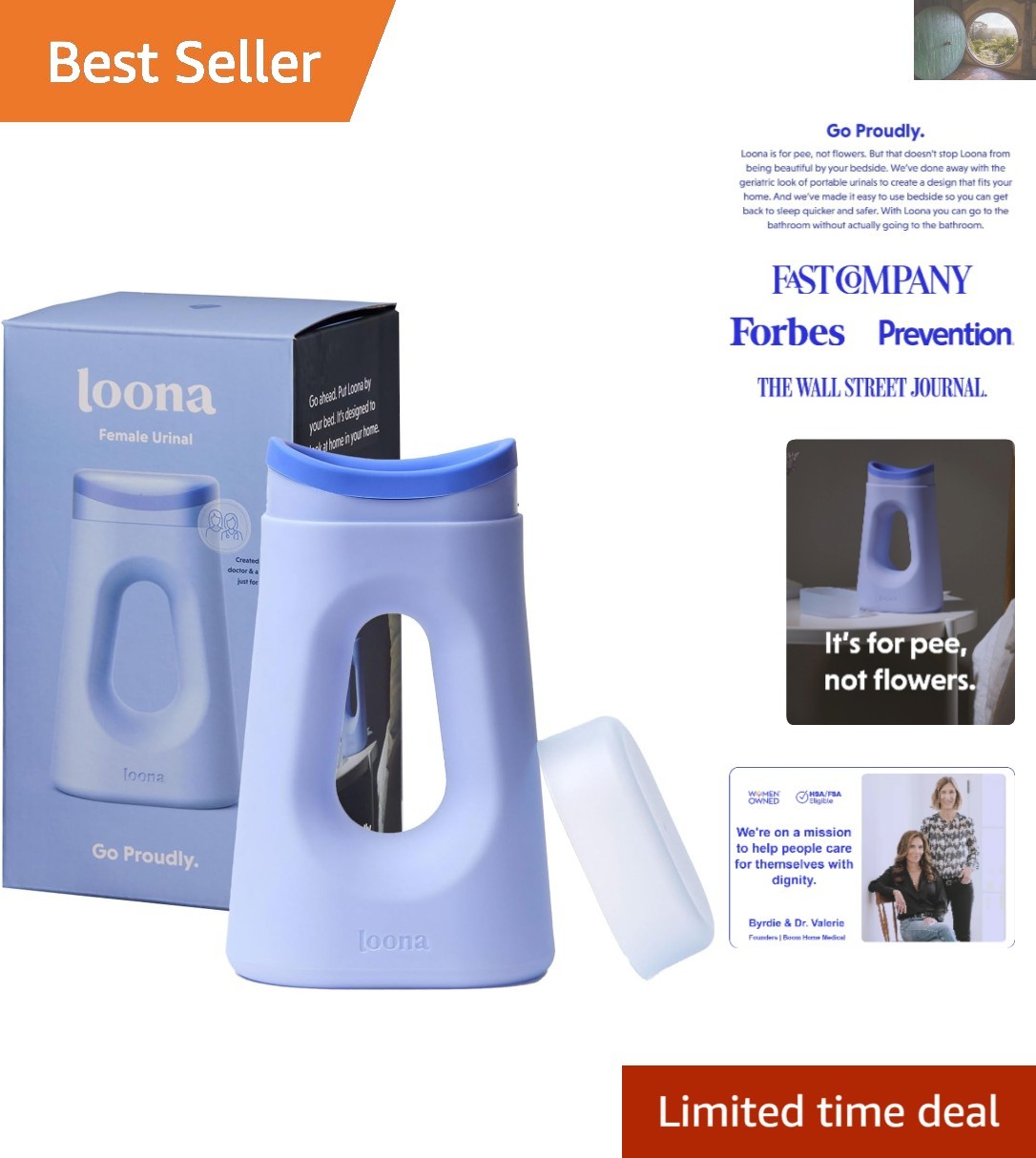 Empower Your Independence with Loona: Quiet Female Urinal for Bedside & Outdoors