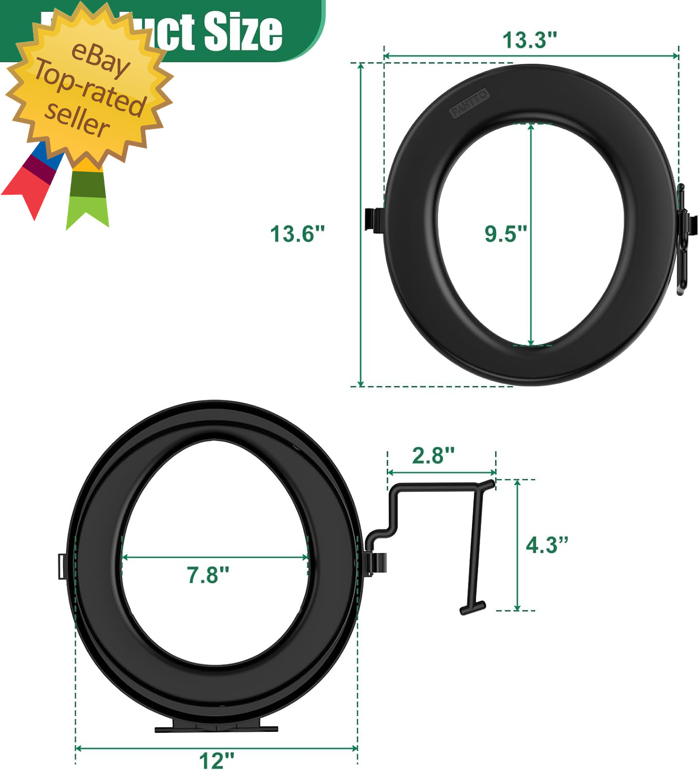 Bucket Toilet Seat, Portable Toilet Seat for 5 Gal Buckets, Camping Toilet Seat,