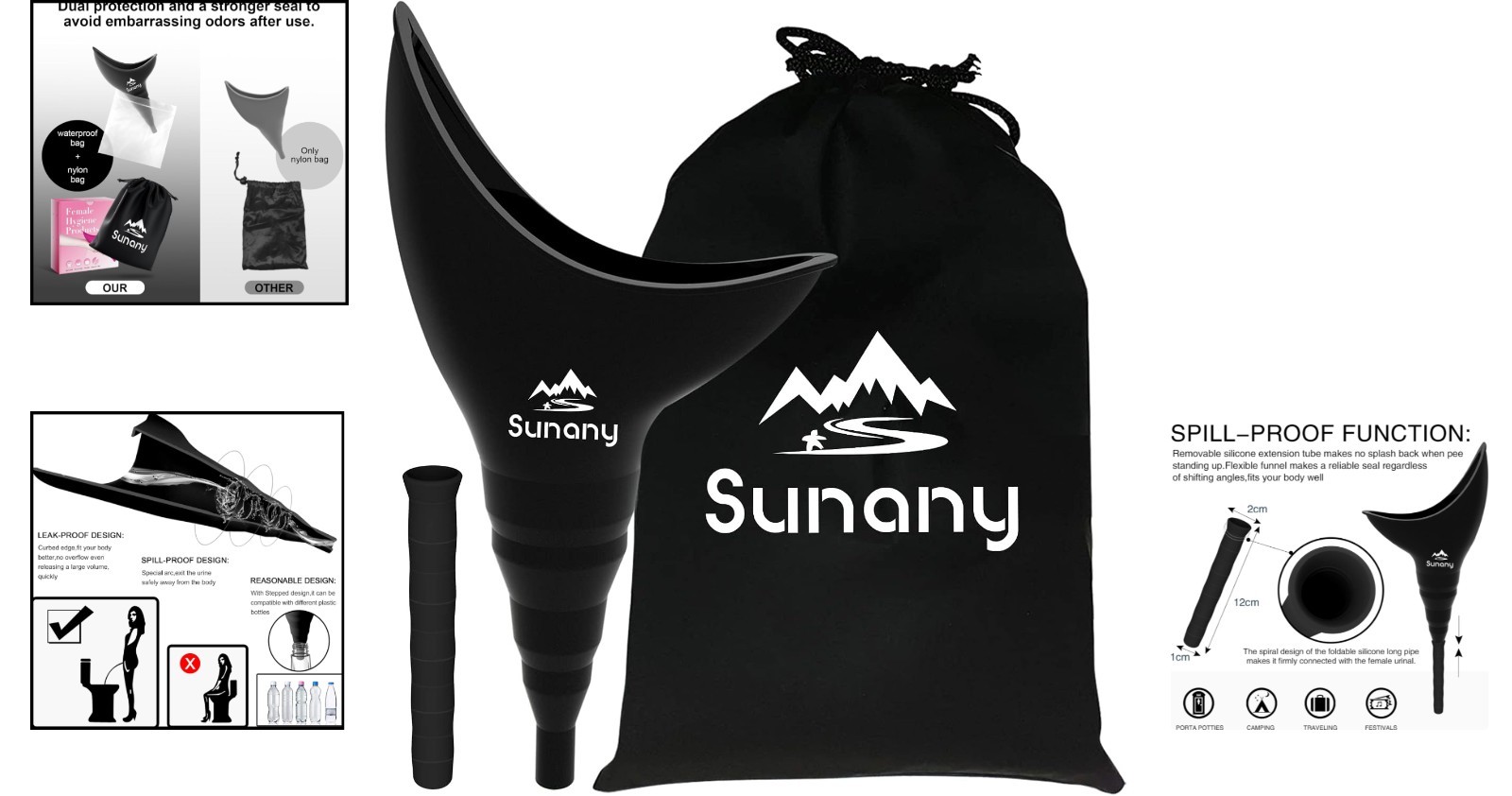 Ergonomic Women’s Pee Funnel – Reusable and Portable for Ultimate Convenience