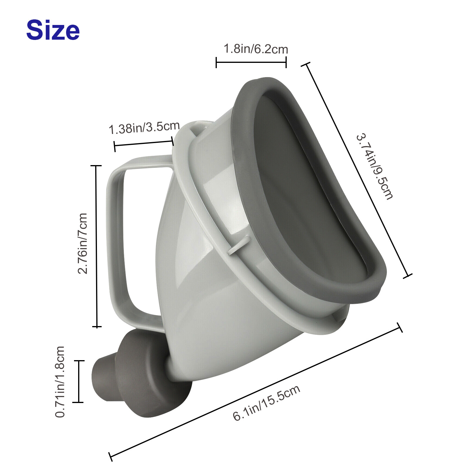 2Pcs Portable Potty Pee Funnel Men Women Emergency Urinal Device Outdoor Toilet