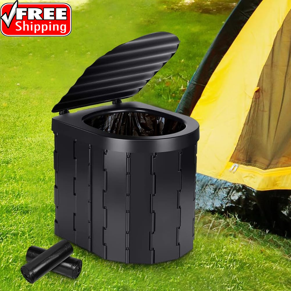 Camping Toilet Bags, 120 PCS (6 Roll) Portable Toilet Bags, Thickened Toilet Was
