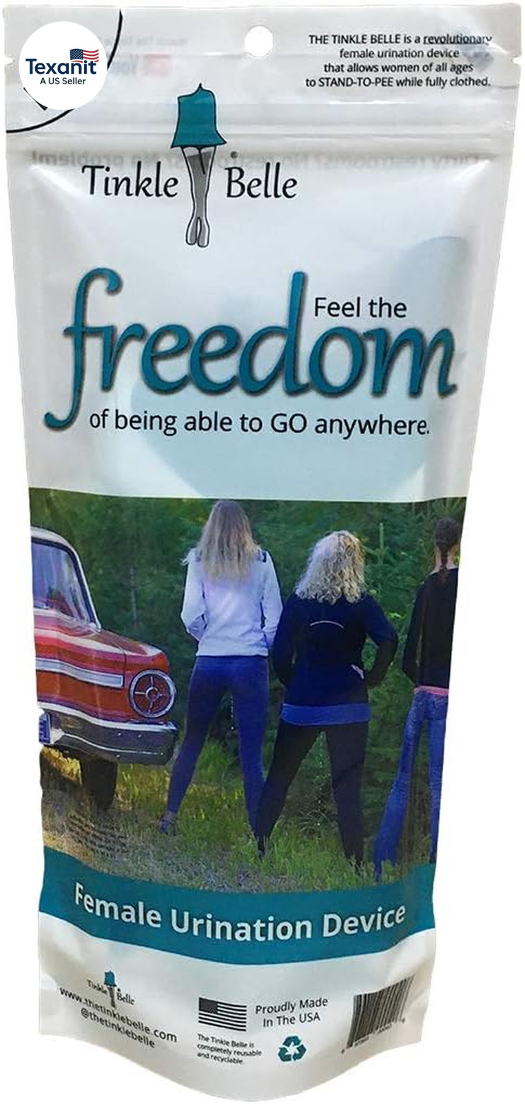 Female Urination Device/Portable Urinal with Case -Stand to Pee While Staying Fu