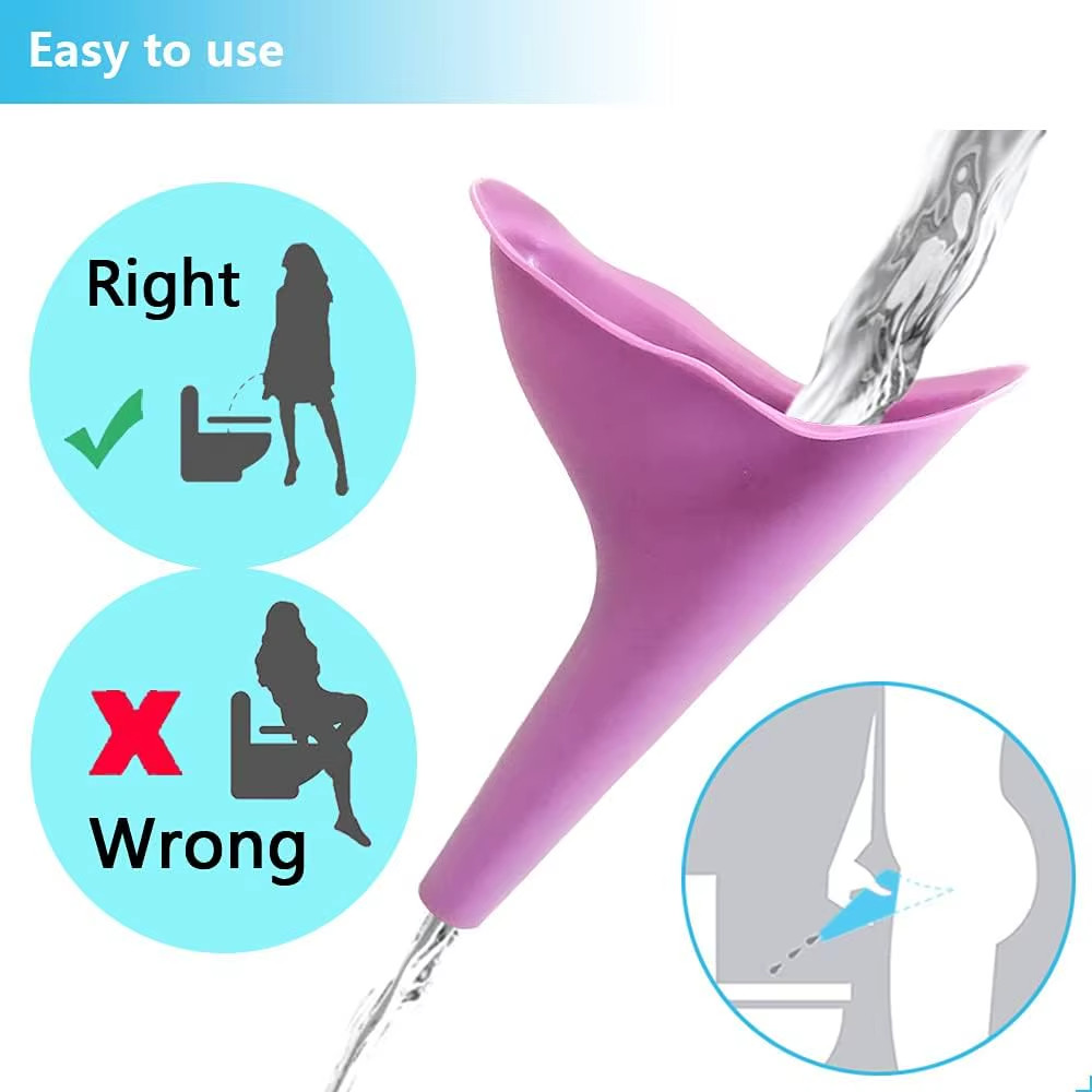 Women Silicone Urinal Standing Freedom Pee Funnel Travel Outdoor Pregnant Women