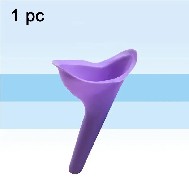 2 Pcs Portable Urinal Male Female Emergency Travel Camping Toilet Pee Bottle Kit