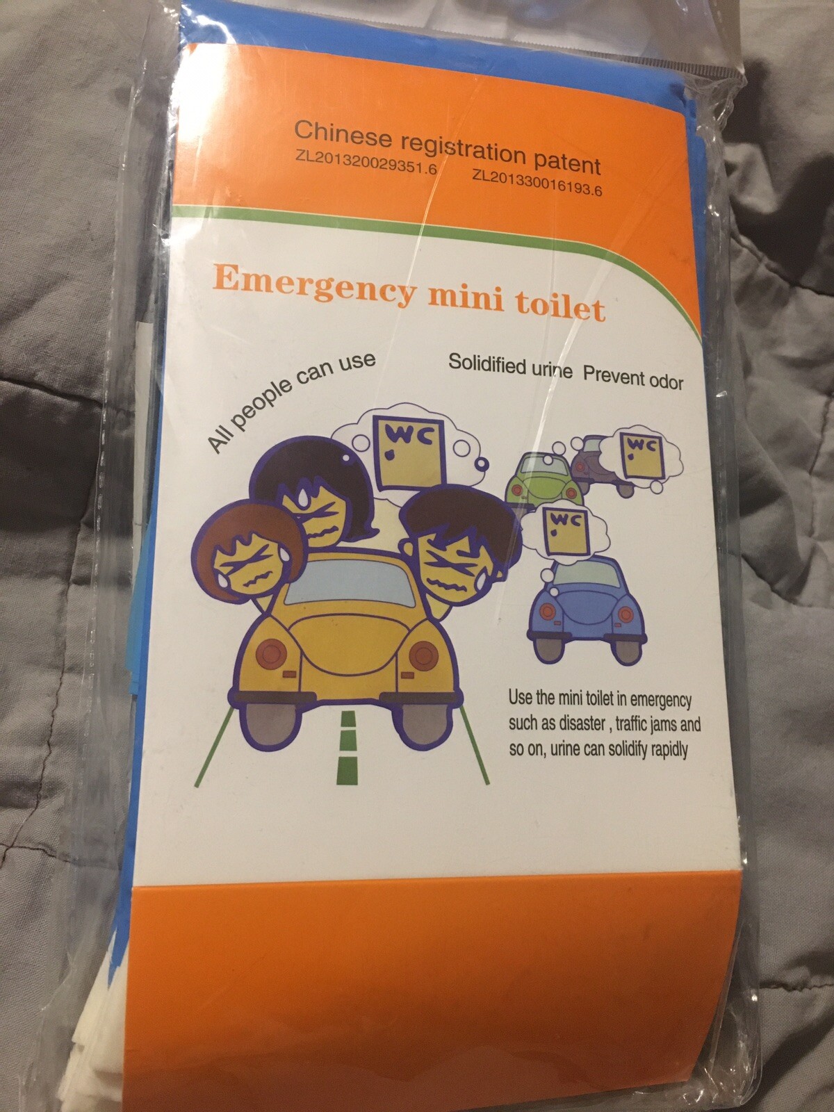 Emergency Mini Toilet Disposable 10x Urine Bags 600cc 8 Pack Male/Female Use New