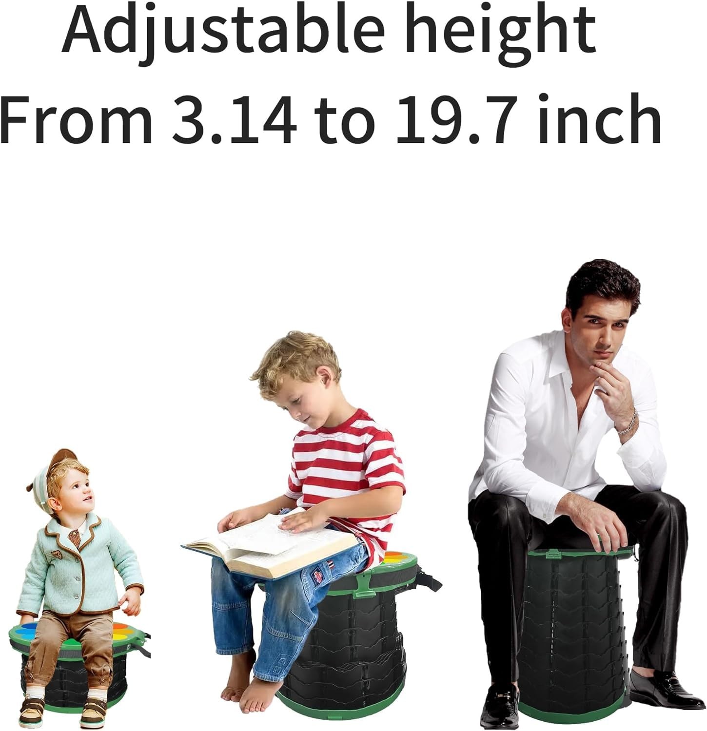 Foldable Camping Toilet, Mobile Toilet with Carry Bag and 7 Rubbish Bags, Carry…