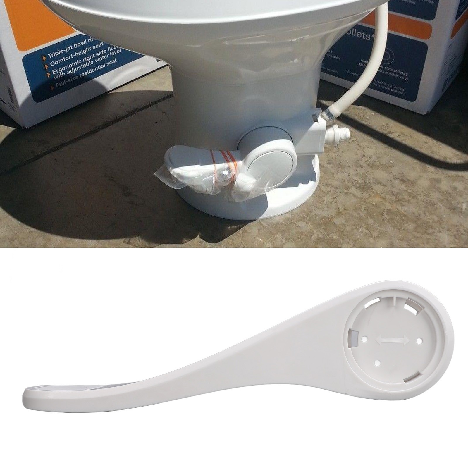 RV Toilet Foot Pedal Easy Installation Direct Drainage Toilet Type Pedal Fo LRPG