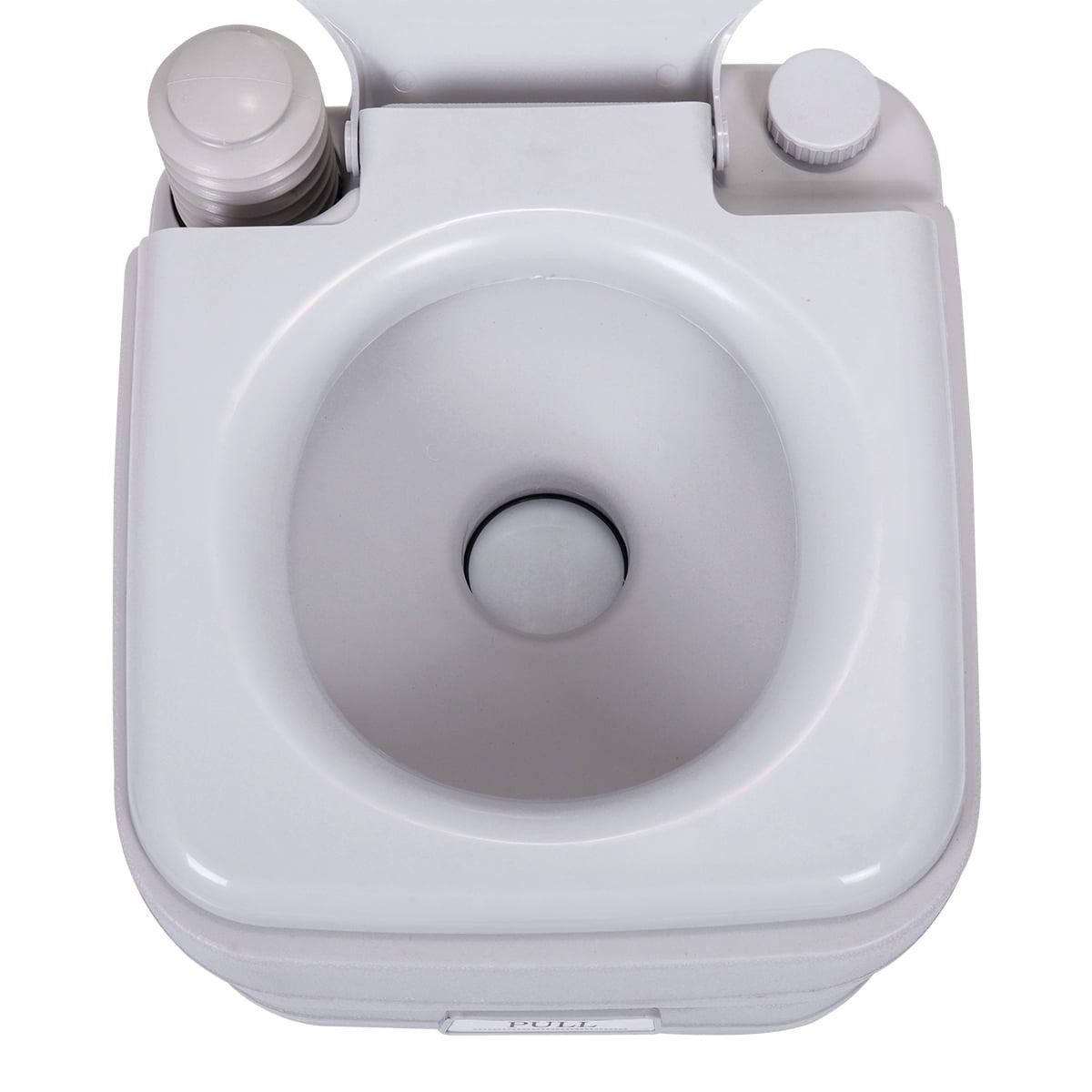 2.6 Gallon Camping Toilet Outdoor Porta Potty for RV Travel Camping Boating