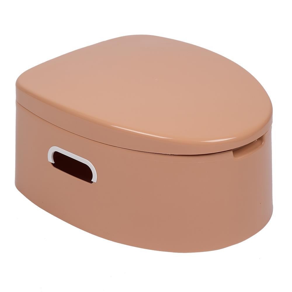 Portable Toilet Seat PP For Camping Travel Hiking Outdoor Indoor Hiking Brown