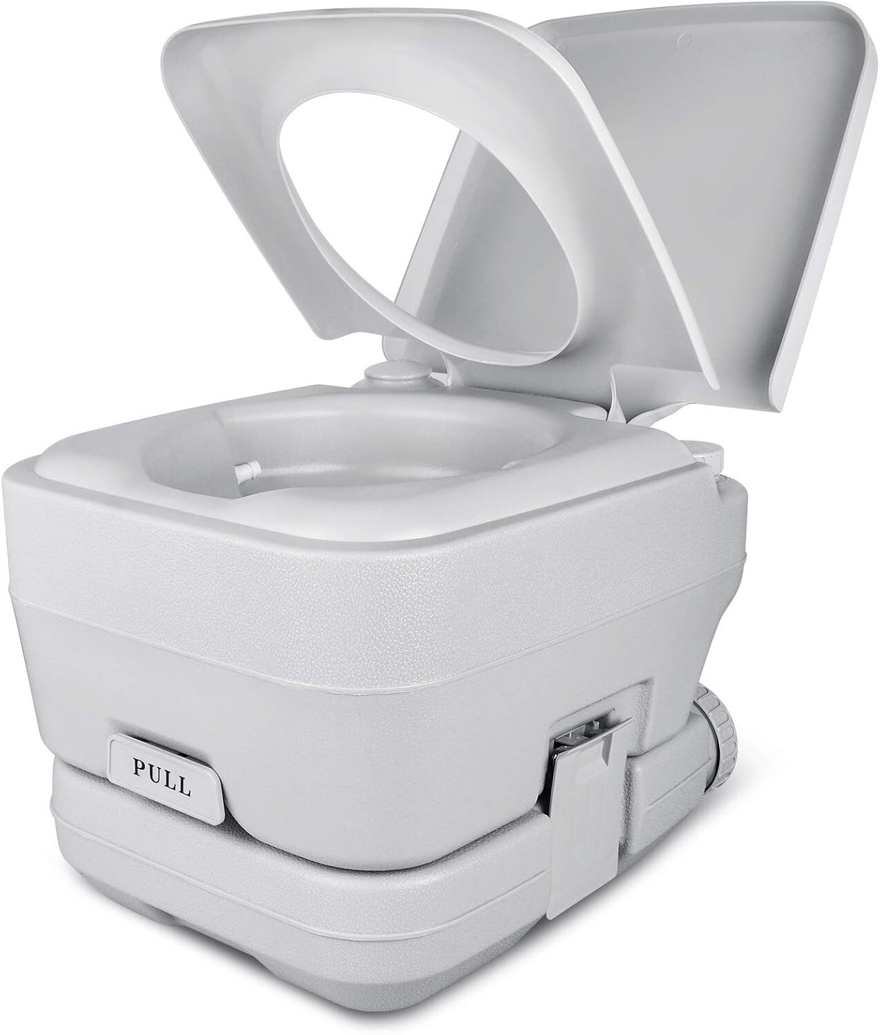 Compact 3.2 Gallon Portable Toilet with Double Outlets for Camping Trips
