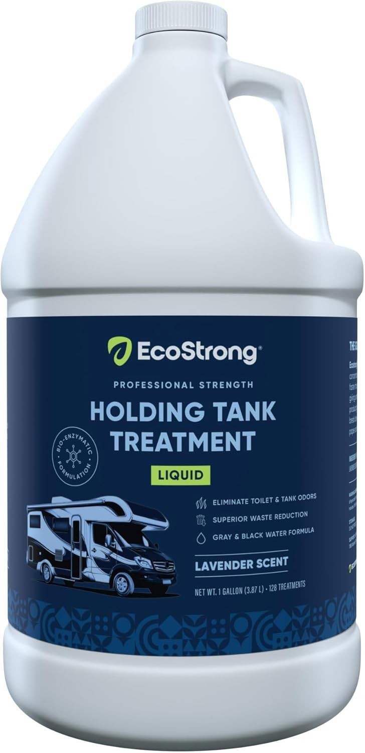 RV Toilet Treatment 128 Oz Lavender Odor Eliminator Waste Digester