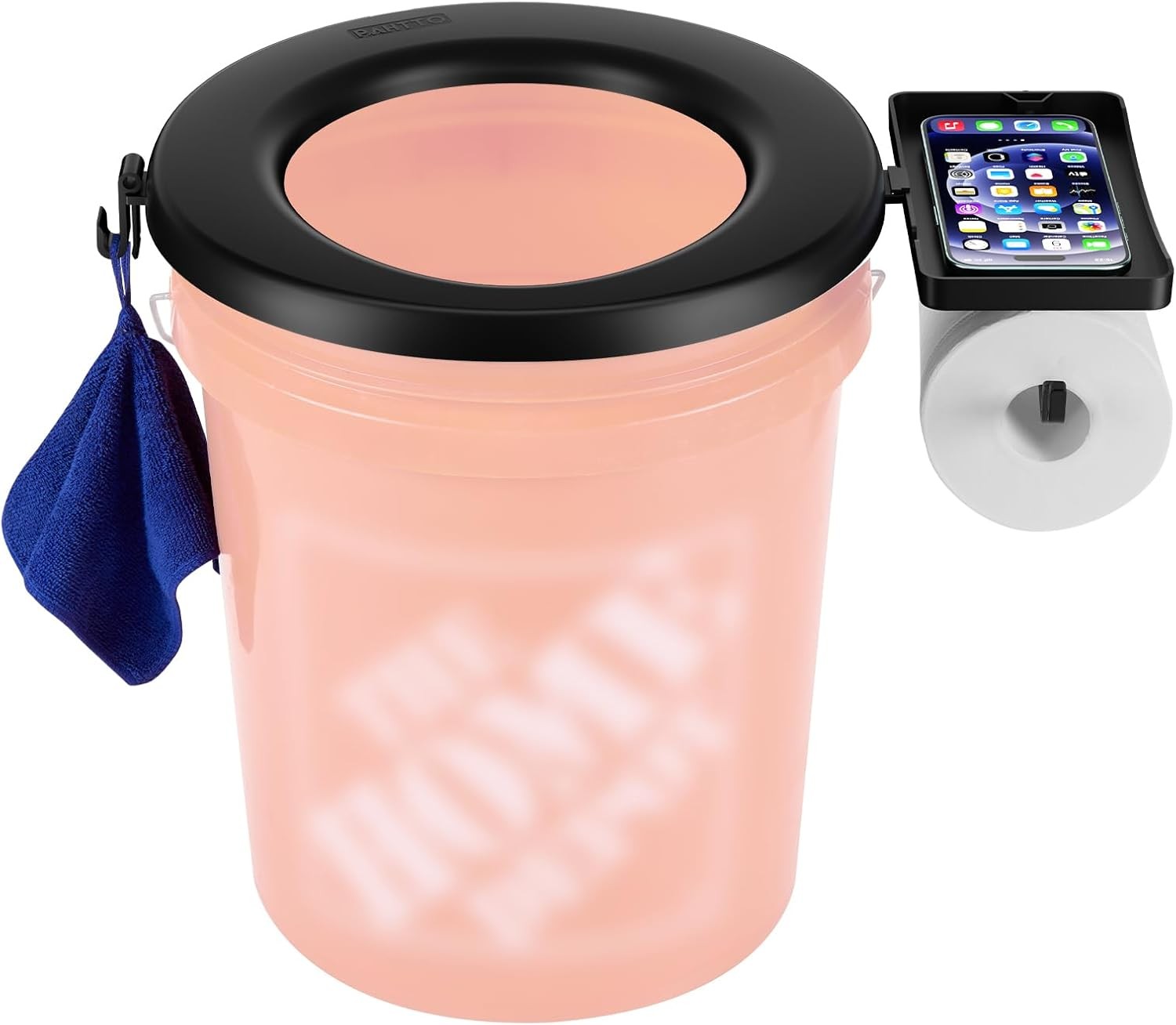 Bucket Toilet Seat, Portable Toilet Seat for 5 Gal Buckets Camping Toilet Seat