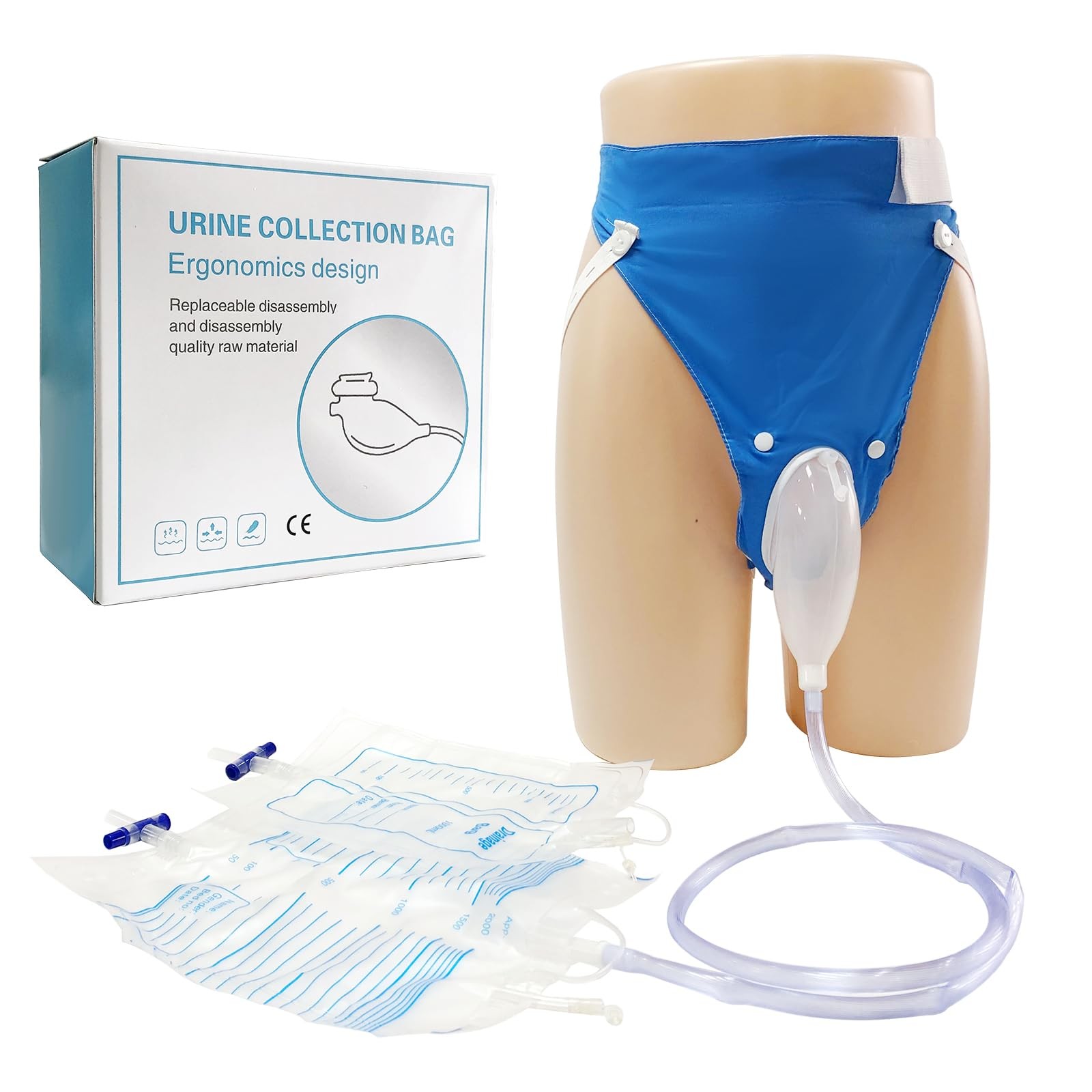 Wearable Urine Collection Bag External Catheter for Women, Reusable Portable …
