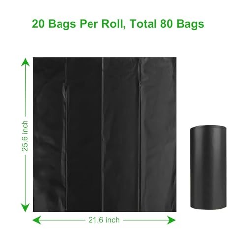80 PCS Portable Toilet Bags for Camping, Biodegradable Porta Potty 80 Count